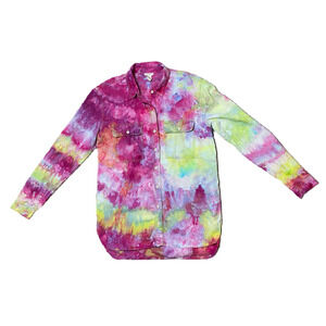 REFRESHED - Forever 21 Hand Dyed Chambray Shirt Size Small